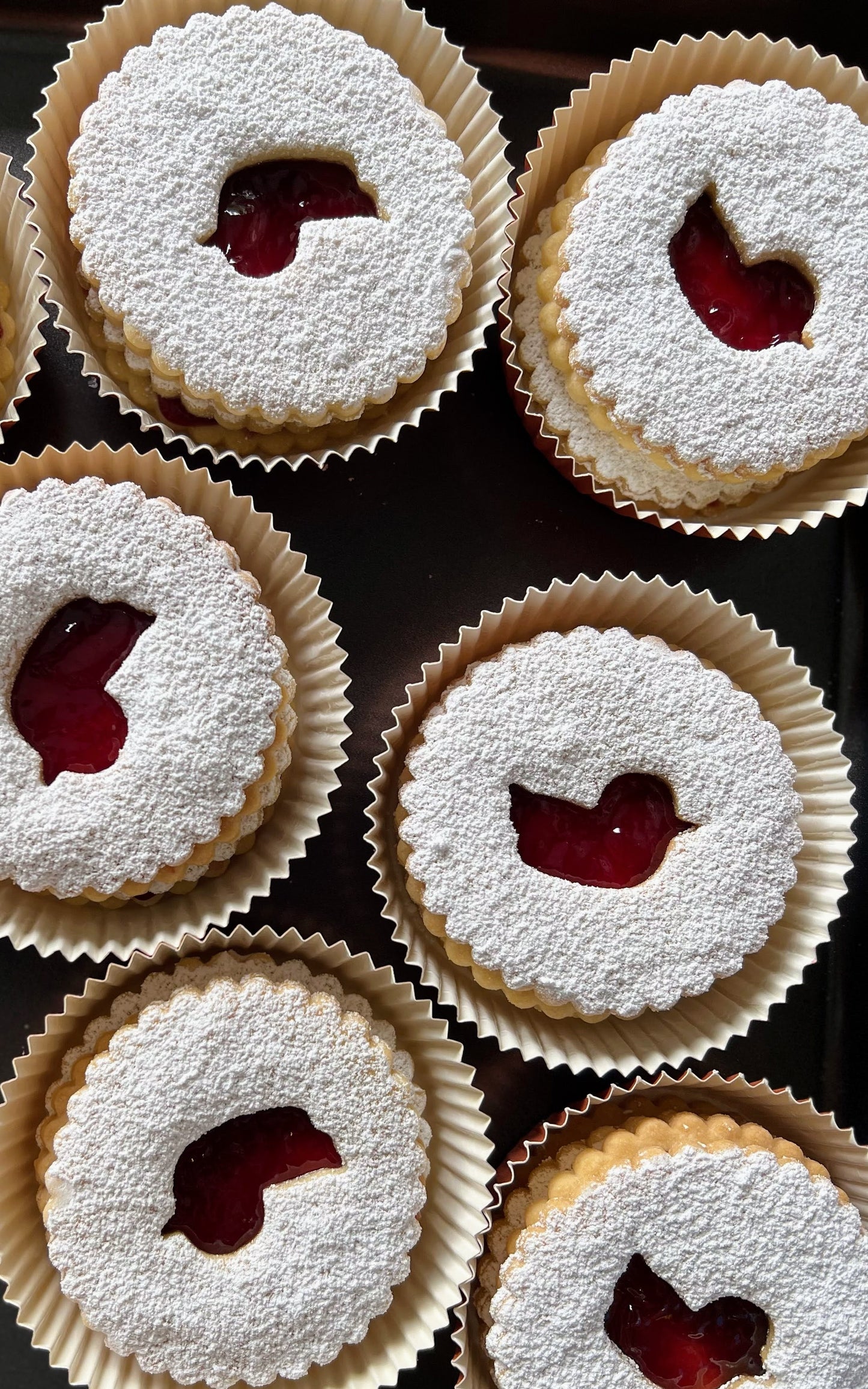 Raspberry Linzer Cookies