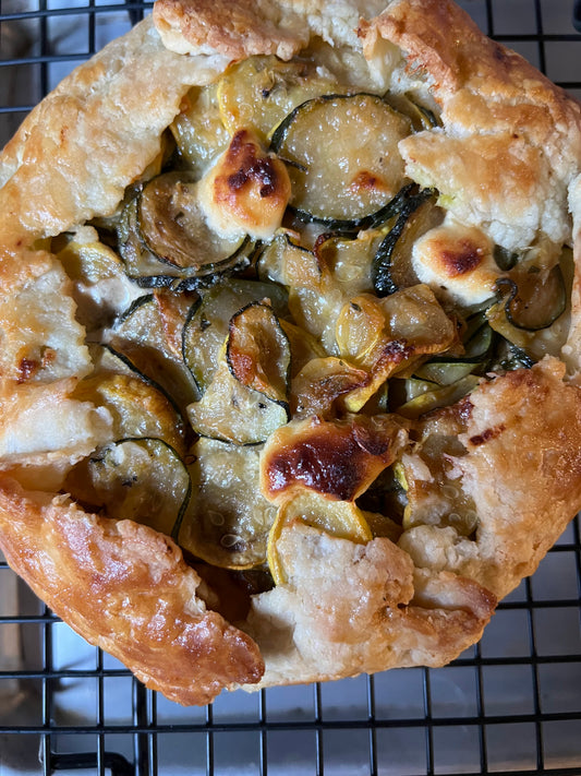 Greek Zucchini & Honey Goat Cheese Crostata (MARKET PICKUP ONLY)